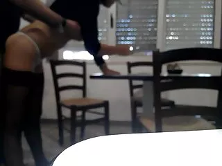 Rubia, cojiendo a amas de casa tetas naturales, mucho trabajo